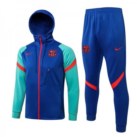 FC Barcelona Trainingsjack Capuchon 2022-23 Blauwgroene